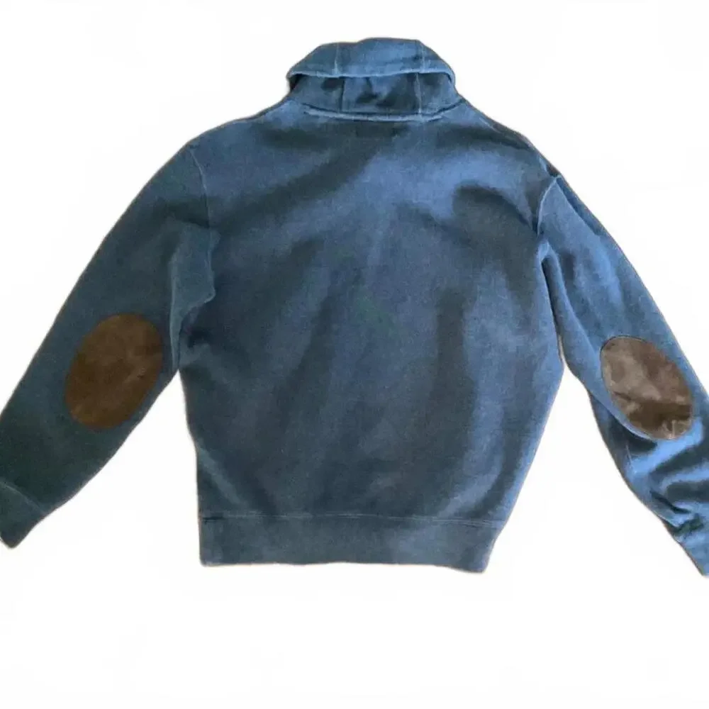 Polo Ralph Lauren Men's Shawl Collar Elbow Patch Sweater Large